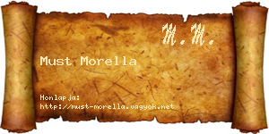 Must Morella névjegykártya